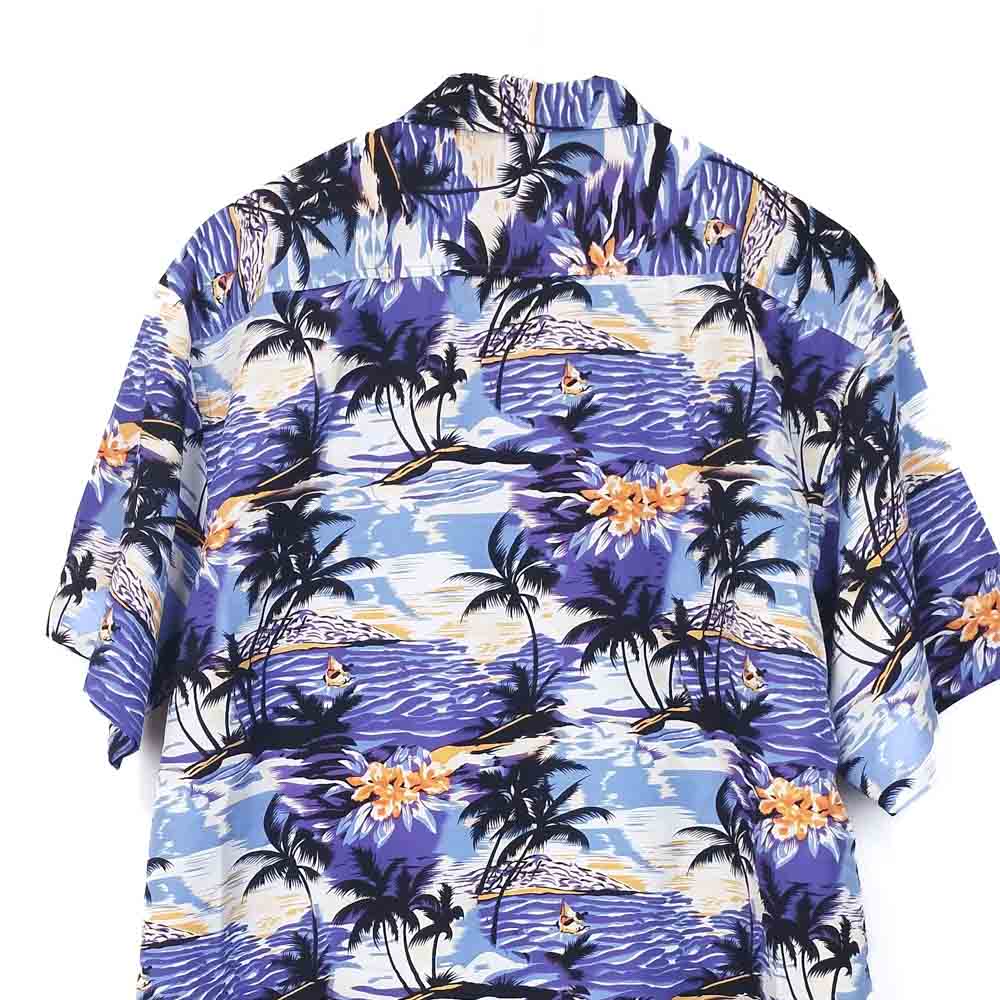 VIN-SHI-34974 Vintage πουκάμισο hawaiian style XL