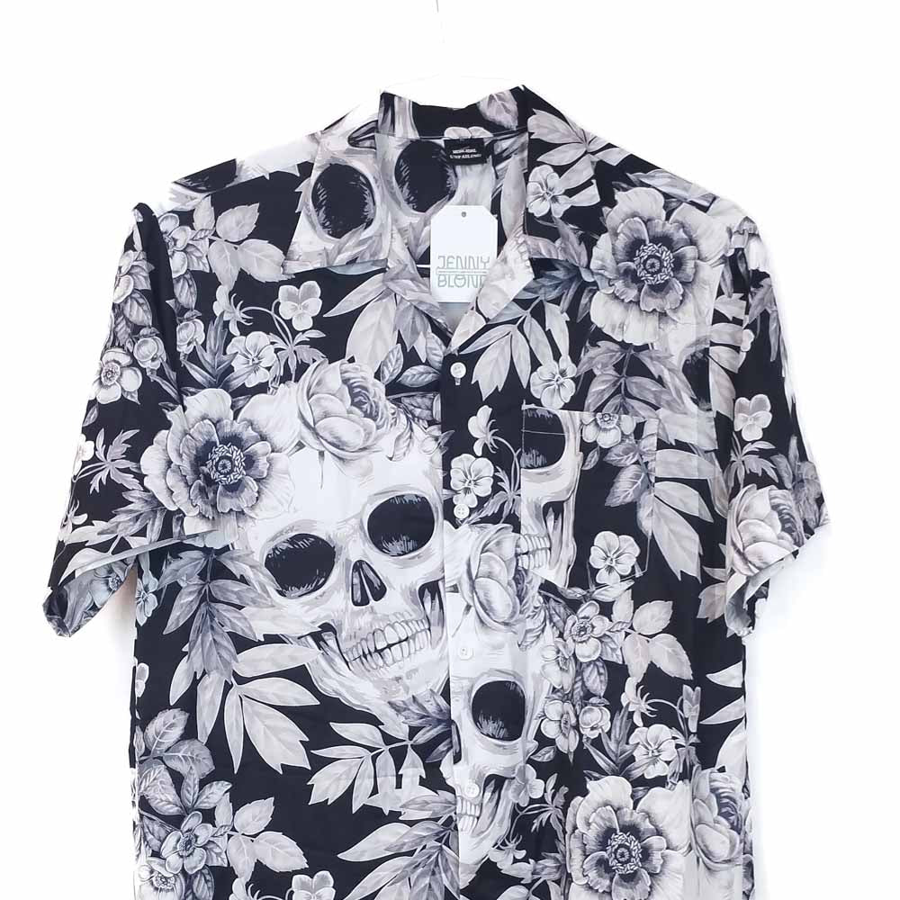 VIN-SHI-34963 Vintage πουκάμισο hawaiian style L