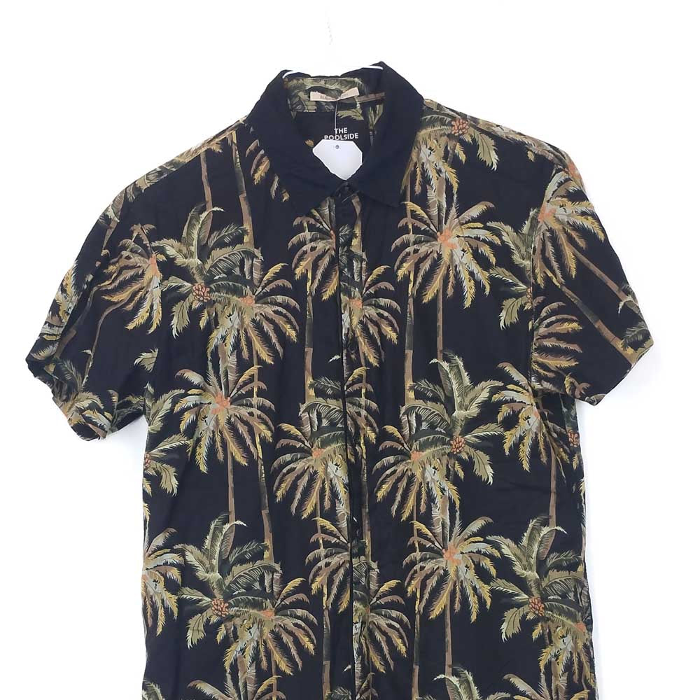 VIN-SHI-34961 Vintage πουκάμισο βαμβακερό hawaiian style S