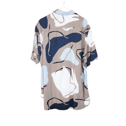 VIN-SHI-35002  Vintage πουκάμισο βισκόζη crazy pattern XL