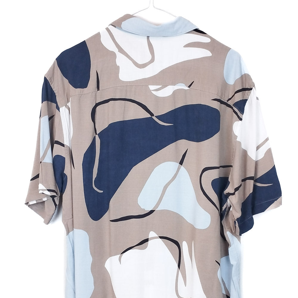VIN-SHI-35002  Vintage πουκάμισο βισκόζη crazy pattern XL