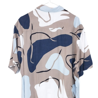 VIN-SHI-35002  Vintage πουκάμισο βισκόζη crazy pattern XL