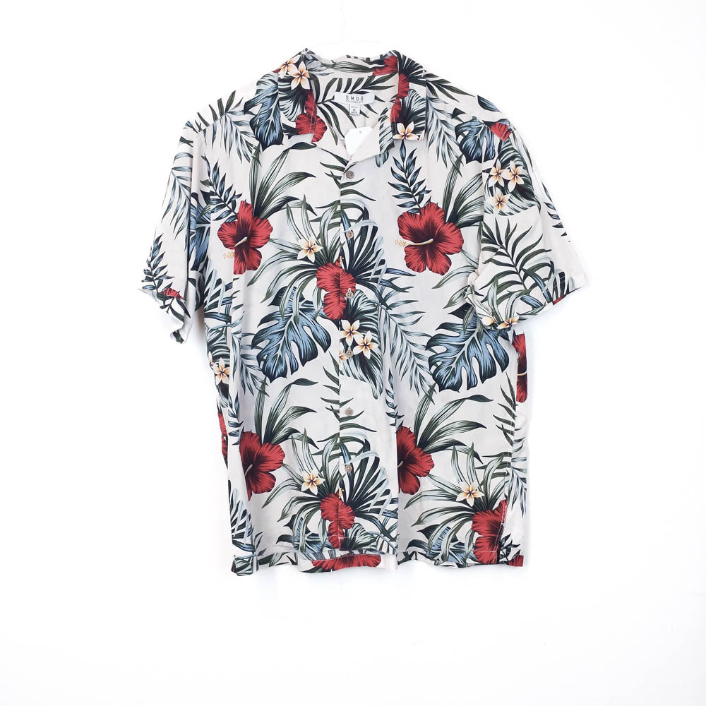 VIN-SHI-34999 Vintage πουκάμισο βαμβακερό hawaiian style ΧL