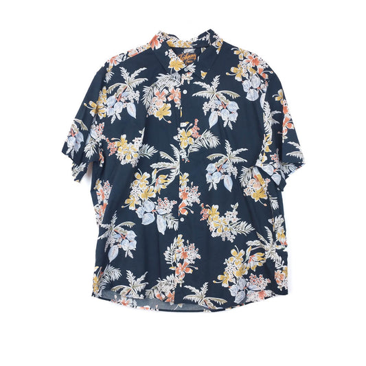 VIN-SHI-34979 Vintage πουκάμισο βαμβακερό hawaiian style 3ΧL