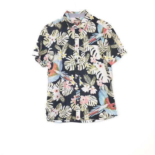 VIN-SHI-34993 Vintage πουκάμισο βαμβακερό hawaiian style L