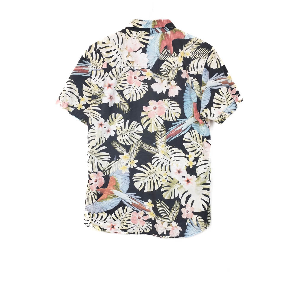 VIN-SHI-34993 Vintage πουκάμισο βαμβακερό hawaiian style L