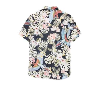 VIN-SHI-34993 Vintage πουκάμισο βαμβακερό hawaiian style L