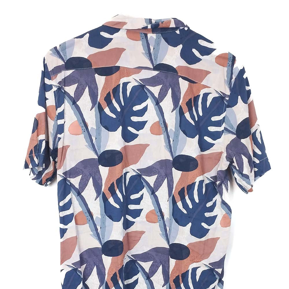VIN-SHI-34994 Vintage πουκάμισο βαμβακερό crazy pattern style S