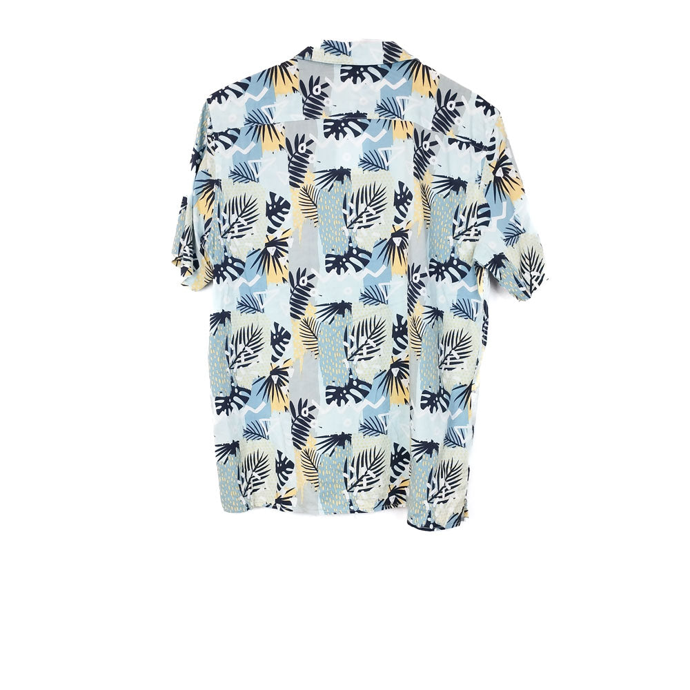 VIN-SHI-34997 Vintage πουκάμισο βαμβακερό crazy pattern style S