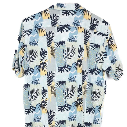 VIN-SHI-34997 Vintage πουκάμισο βαμβακερό crazy pattern style S