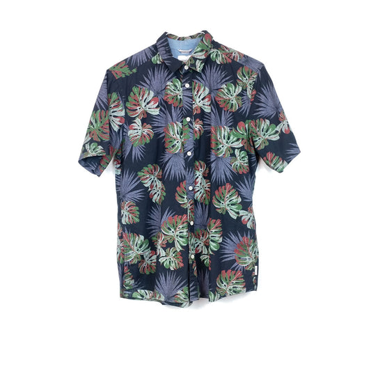 VIN-SHI-31862 Vintage πουκάμισο hawaiian print M