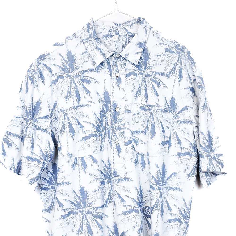 VIN-SHI-31843 Vintage πουκάμισο βαμβακερό hawaiian print L