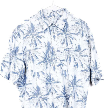 VIN-SHI-31843 Vintage πουκάμισο βαμβακερό hawaiian print L