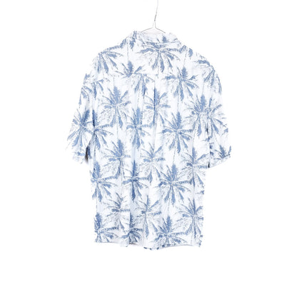 VIN-SHI-31843 Vintage πουκάμισο βαμβακερό hawaiian print L