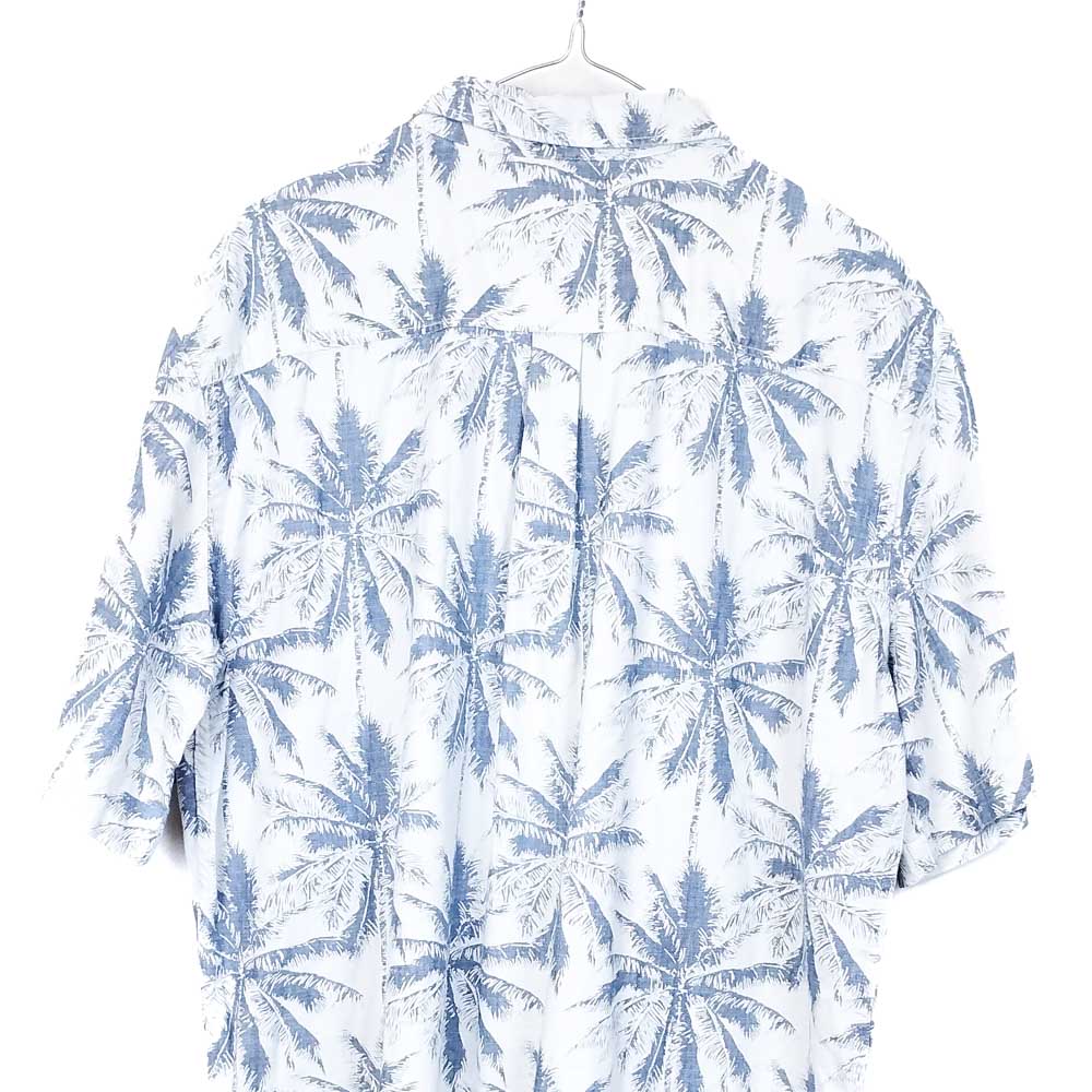 VIN-SHI-31843 Vintage πουκάμισο βαμβακερό hawaiian print L