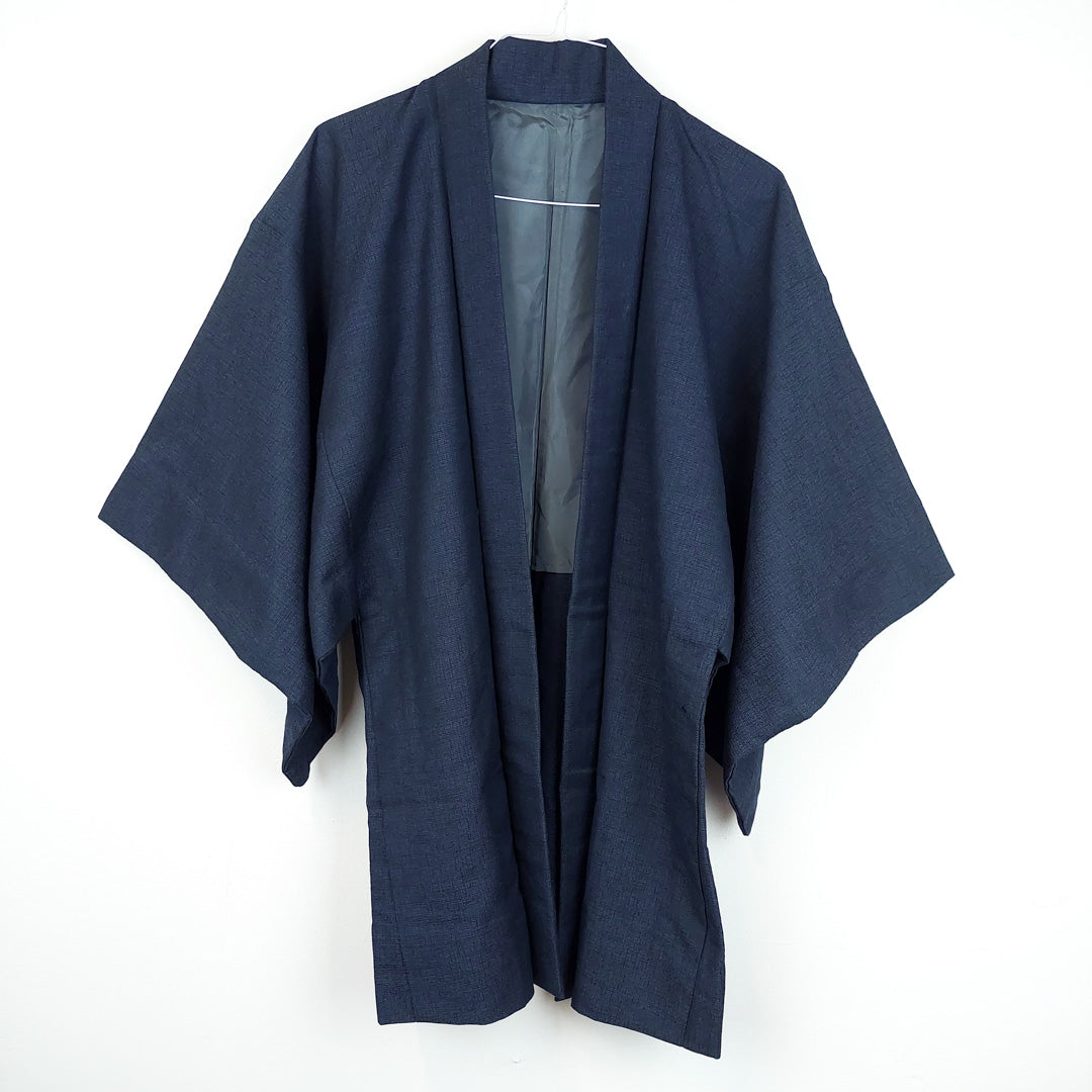 VIN-JAP-24957 Vintage ιαπωνικό haori αυθεντικό μπλε Free size