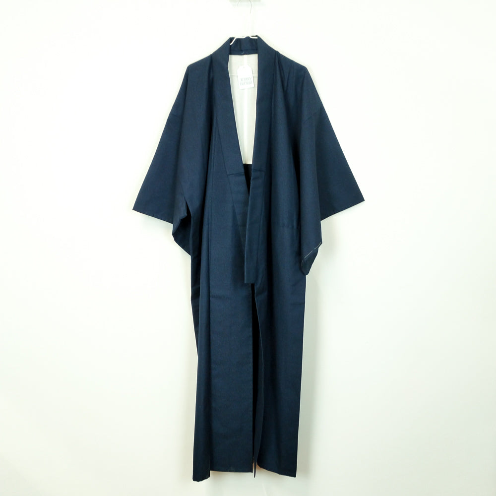 VIN-JAP-26463 Vintage ιαπωνικό κιμονό αυθεντικό μπλε Free size