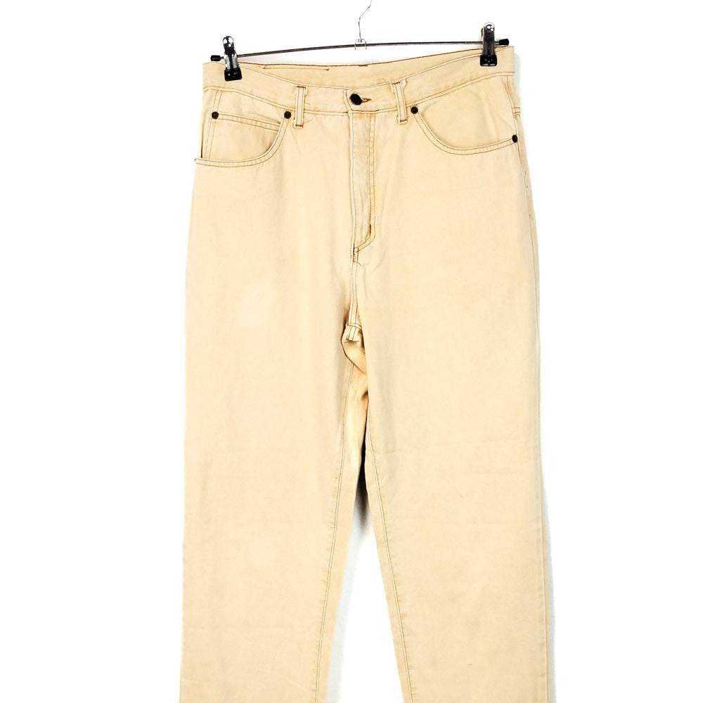 VIN-TR-32486 Vintage denim παντελόνι κίτρινο M-L