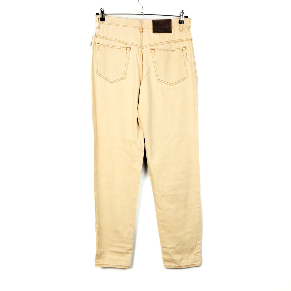 VIN-TR-32486 Vintage denim παντελόνι κίτρινο M-L