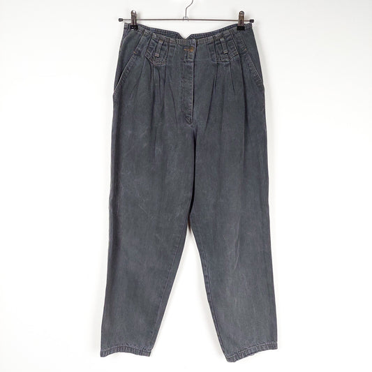 VIN-TR-27382 Vintage παντελόνι ψηλόμεσο γκρι L