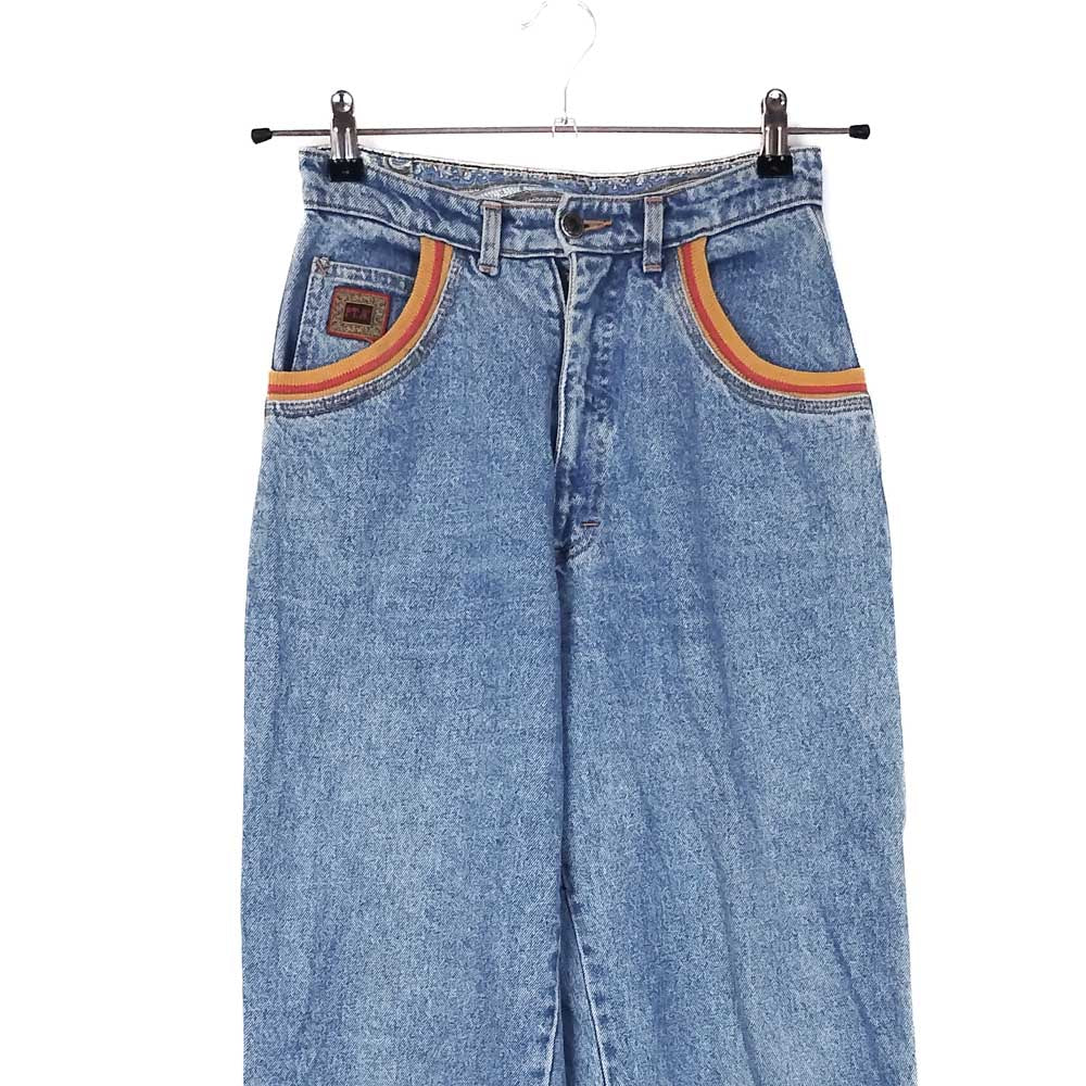 VIN-TR-34335 Vintage ψηλόμεσο τζιν παντελόνι XS