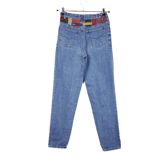 VIN-TR-34336 Vintage ψηλόμεσο τζιν παντελόνι S