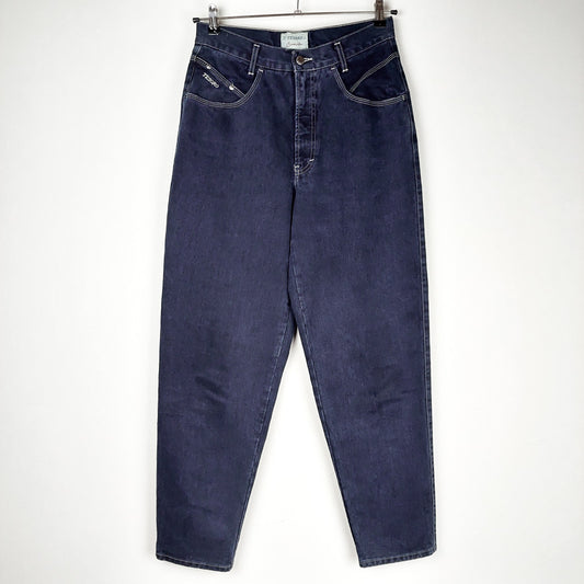 VIN-TR-27379 Vintage παντελόνι denim ψηλόμεσο μπλε L