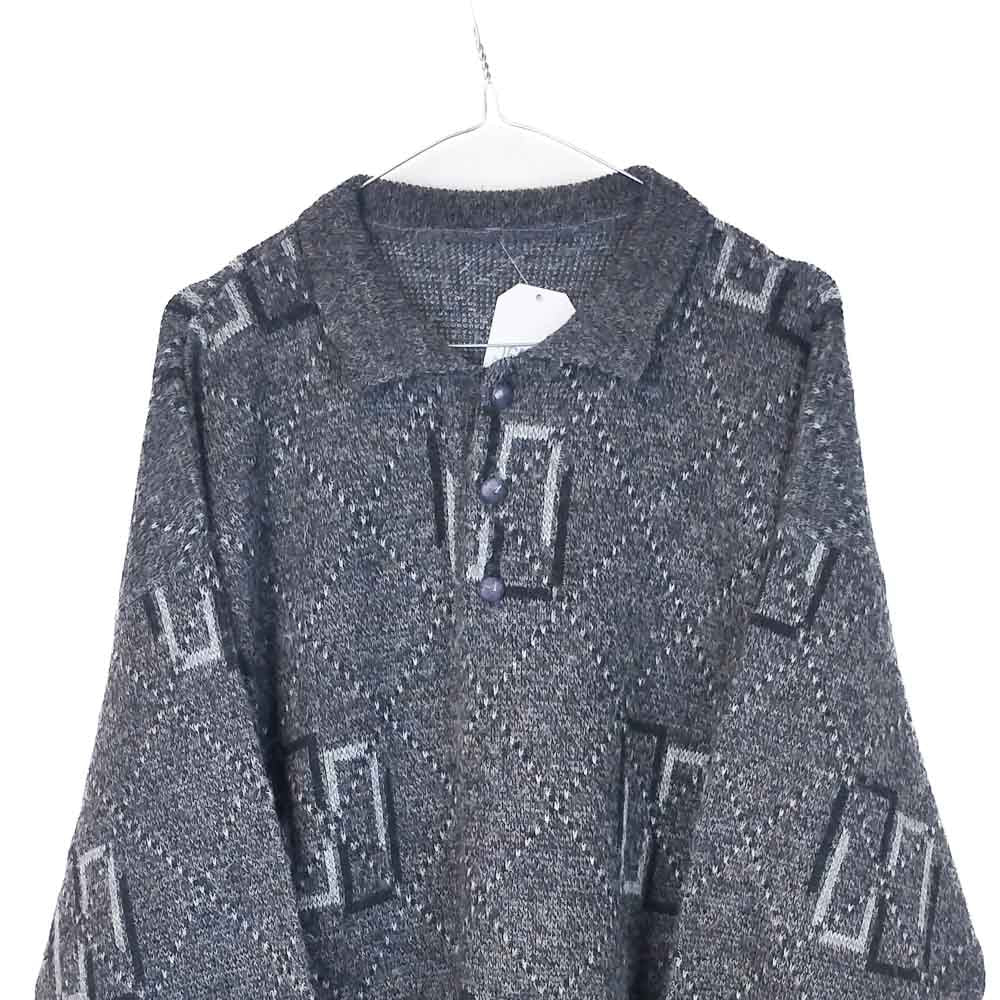 VIN-KNIT-33228 Vintage πλεκτή μπλούζα unisex M