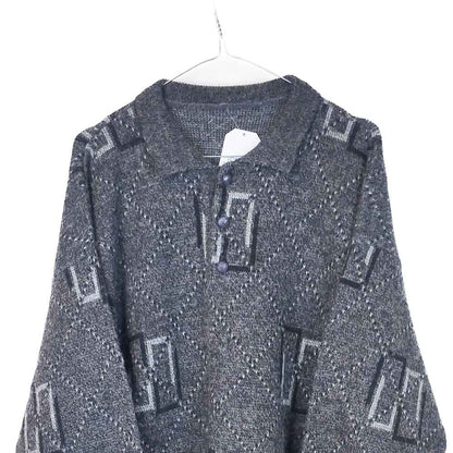 VIN-KNIT-33228 Vintage πλεκτή μπλούζα unisex M