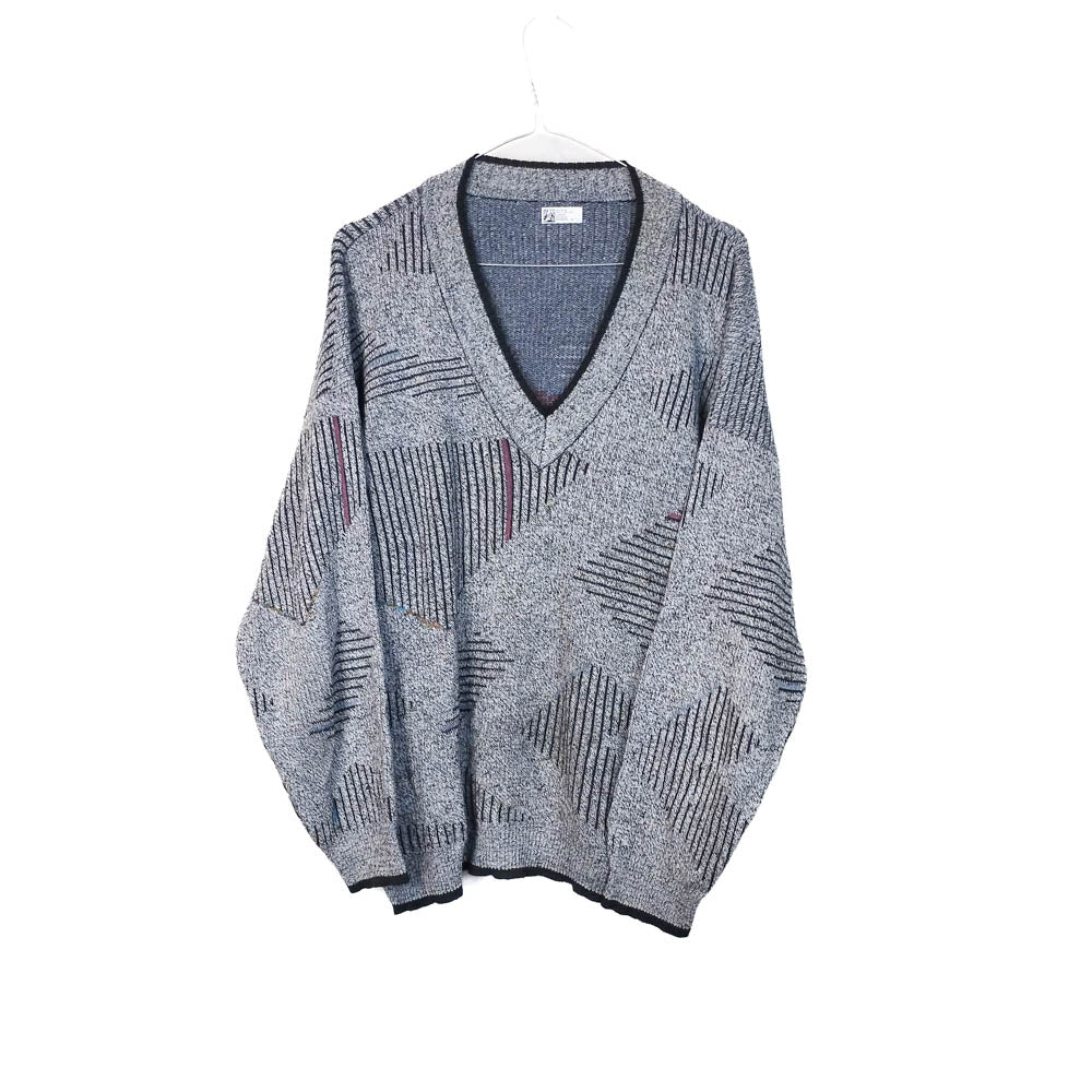 VIN-KNIT-33219 Vintage πλεκτή μπλούζα unisex L