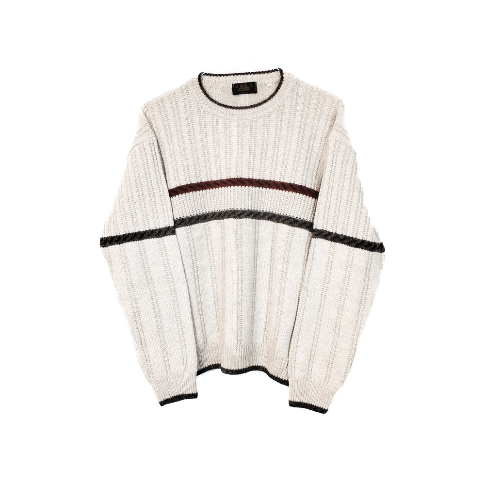 VIN-KNIT-33222 Vintage πλεκτή μπλούζα μάλλινη unisex M-L