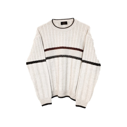 VIN-KNIT-33222 Vintage πλεκτή μπλούζα μάλλινη unisex M-L