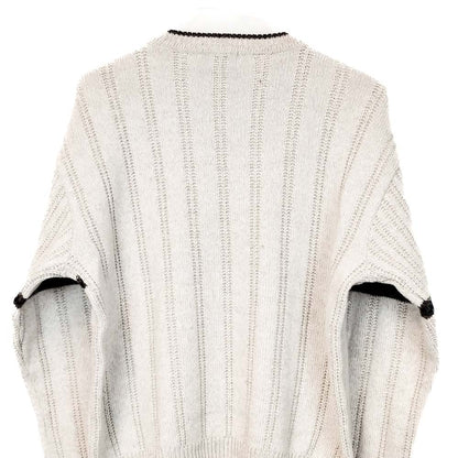 VIN-KNIT-33222 Vintage πλεκτή μπλούζα μάλλινη unisex M-L