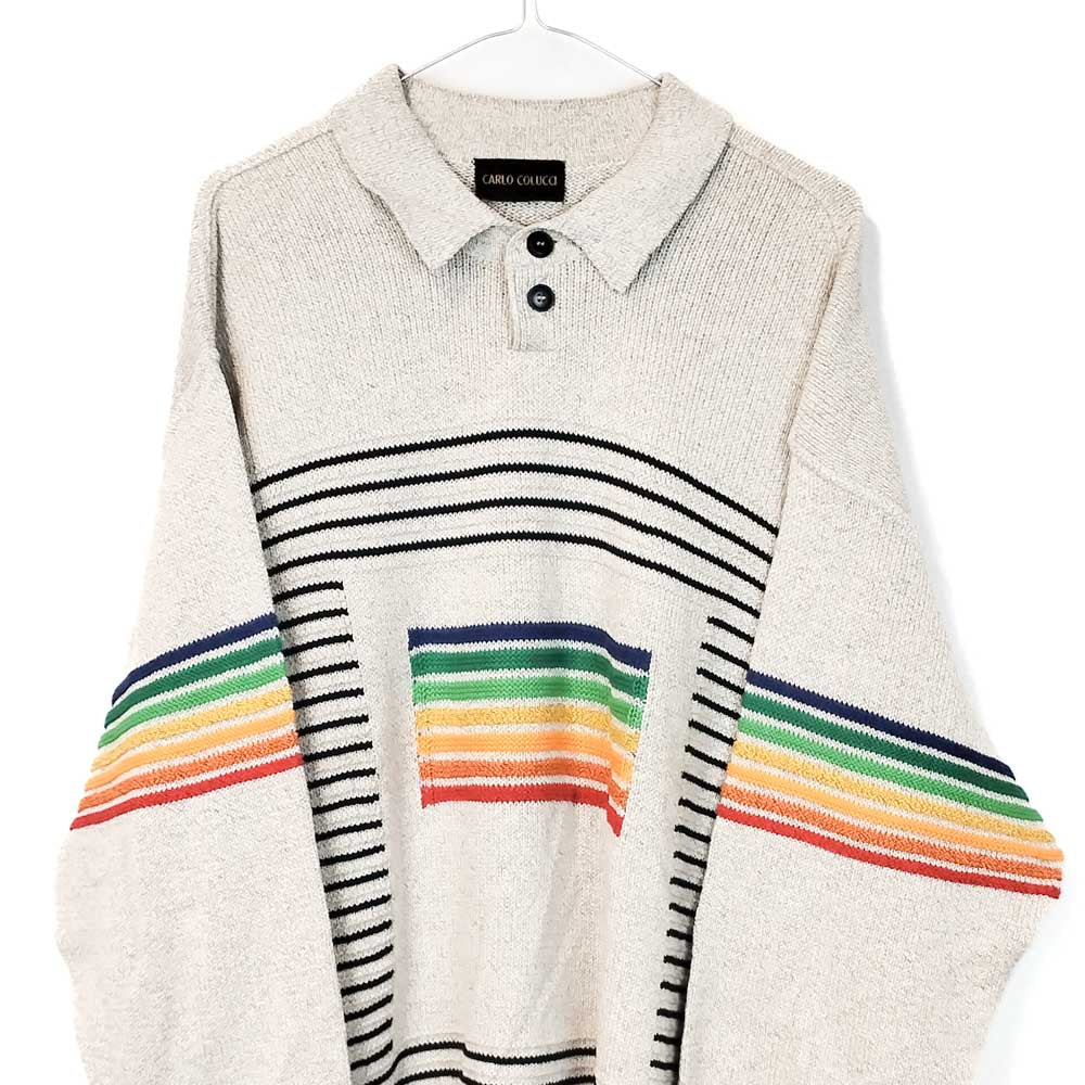 VIN-KNIT-33223 Vintage πλεκτή μπλούζα unisex 2XL