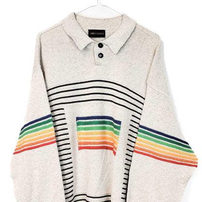 VIN-KNIT-33223 Vintage πλεκτή μπλούζα unisex 2XL