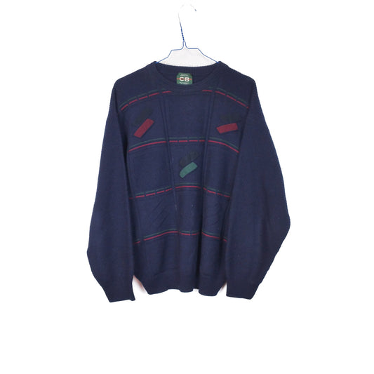 VIN-KNIT-33224 Vintage πλεκτή μπλούζα unisex S