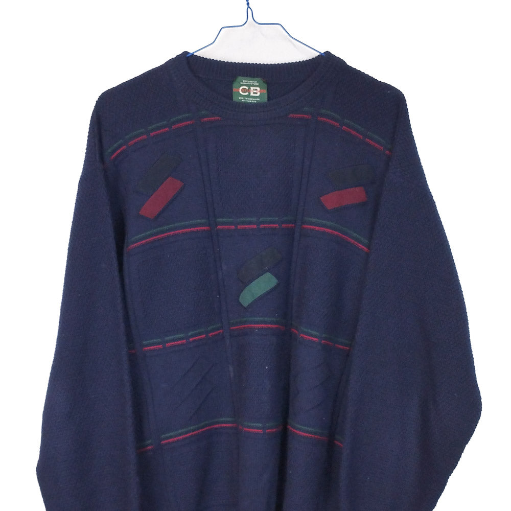 VIN-KNIT-33224 Vintage πλεκτή μπλούζα unisex S