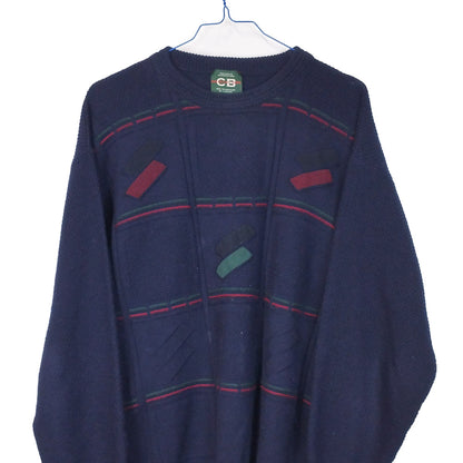 VIN-KNIT-33224 Vintage πλεκτή μπλούζα unisex S