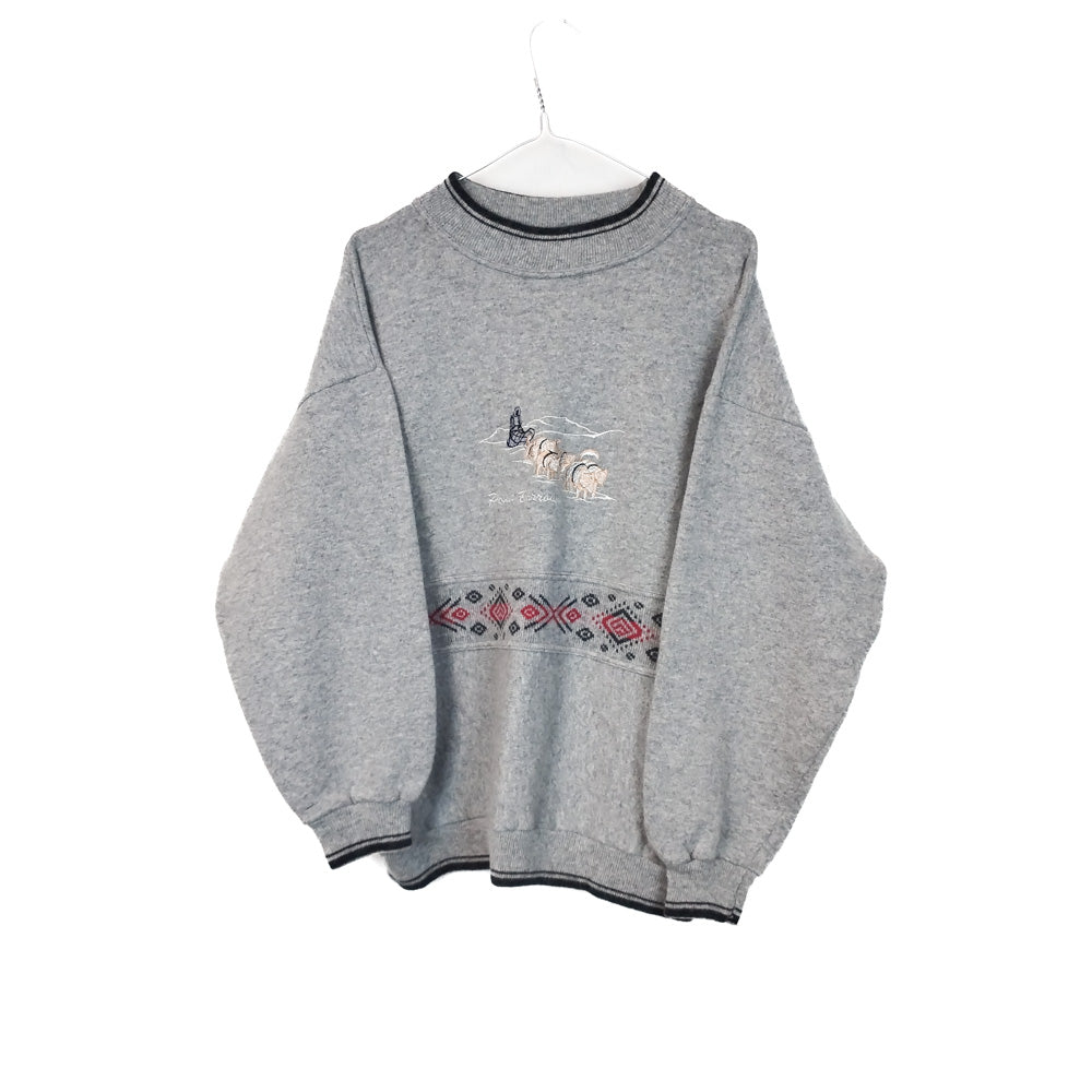 VIN-KNIT-33201 Vintage πλεκτή μάλλινη μπλούζα unisex S-M