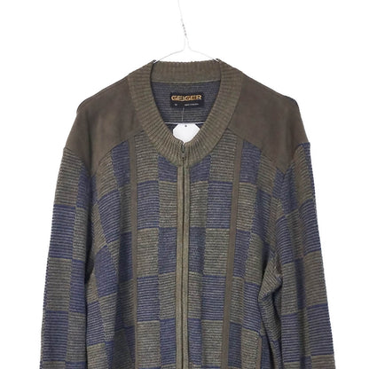 VIN-KNIT-33119 Vintage πλεκτή ζακέτα unisex XL