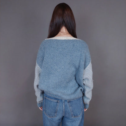 VIN-KNIT-33256 Vintage πλεκτή μπλούζα L