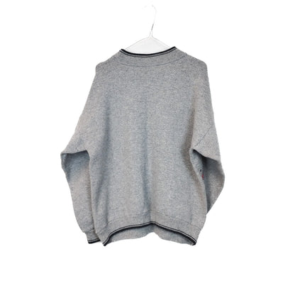 VIN-KNIT-33201 Vintage πλεκτή μάλλινη μπλούζα unisex S-M