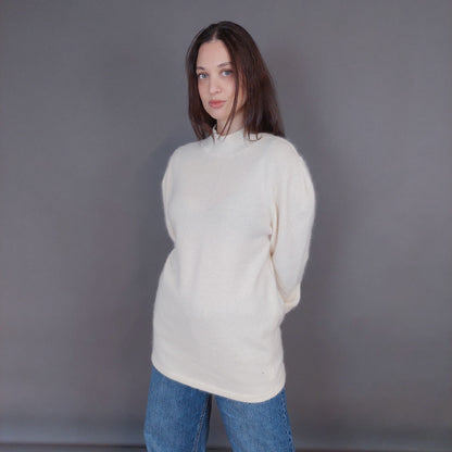 VIN-KNIT-33251 Vintage πλεκτή μάλλινη μπλούζα S