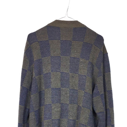 VIN-KNIT-33119 Vintage πλεκτή ζακέτα unisex XL