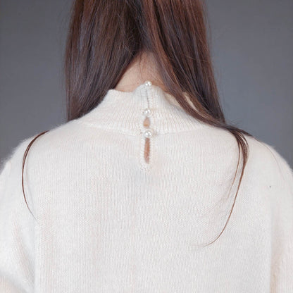 VIN-KNIT-33251 Vintage πλεκτή μάλλινη μπλούζα S