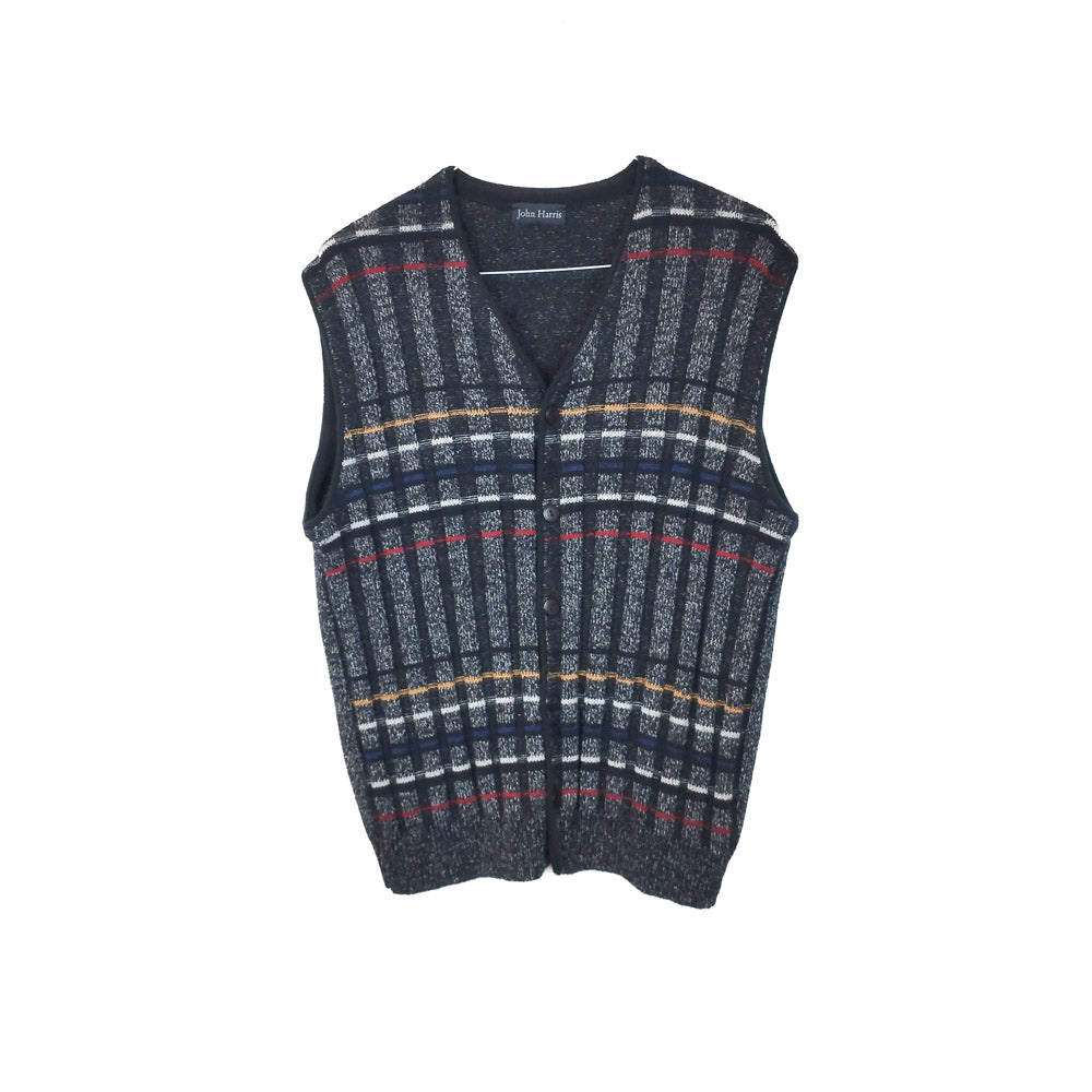 VIN-KNIT-33094 Vintage πλεκτό γιλέκο unisex L