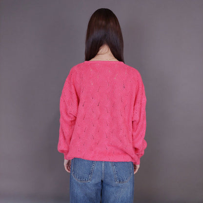 VIN-KNIT-33249 Vintage πλεκτή μπλούζα L