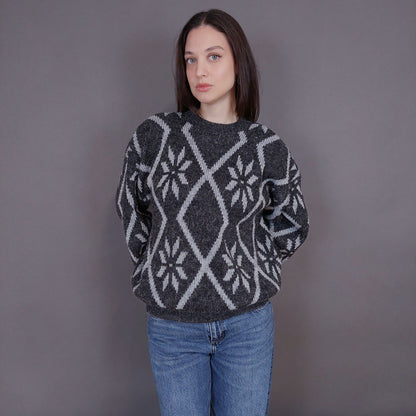 VIN-KNIT-33247 Vintage πλεκτή μπλούζα S-Μ