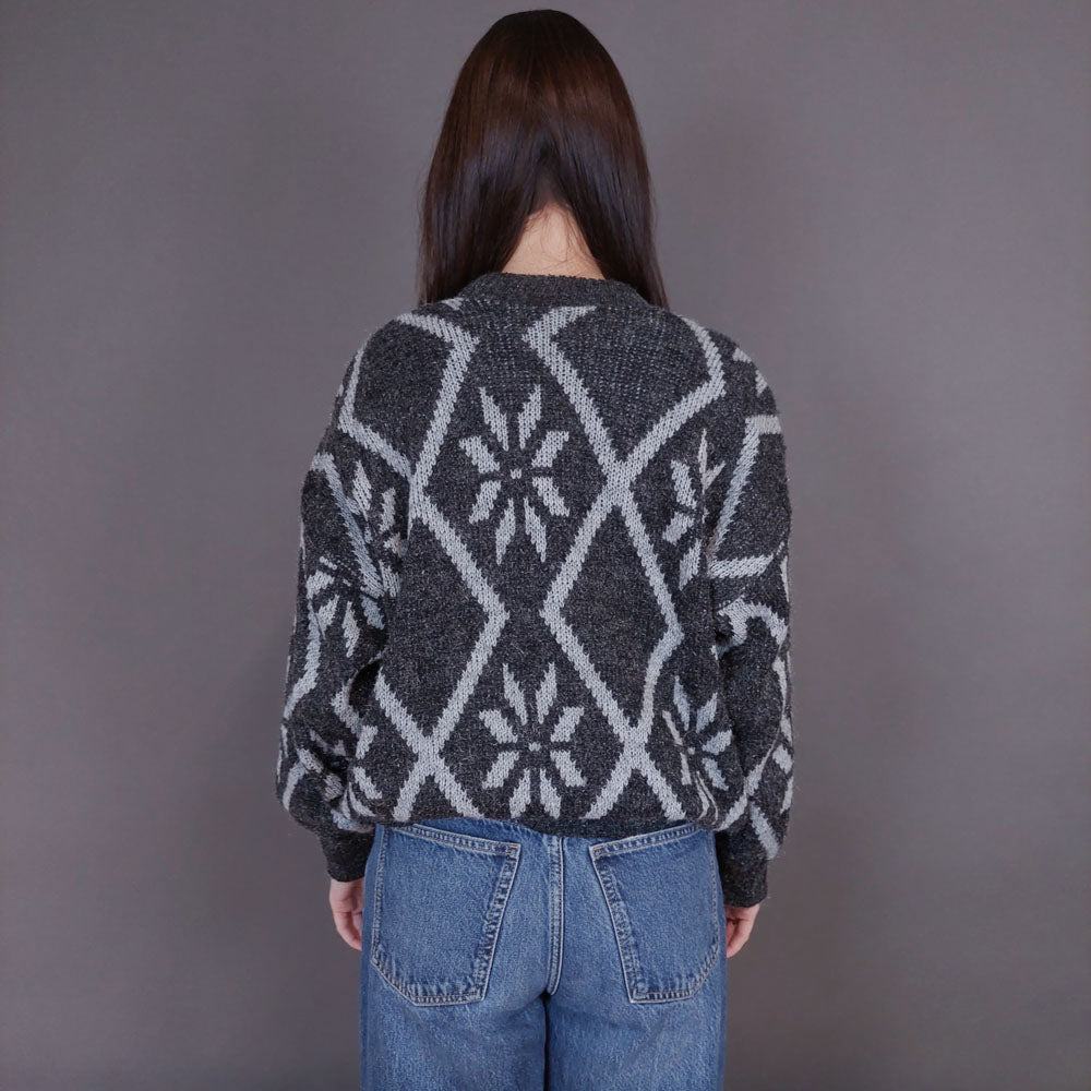 VIN-KNIT-33247 Vintage πλεκτή μπλούζα S-Μ