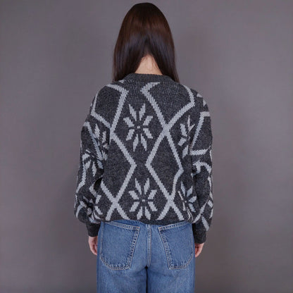 VIN-KNIT-33247 Vintage πλεκτή μπλούζα S-Μ